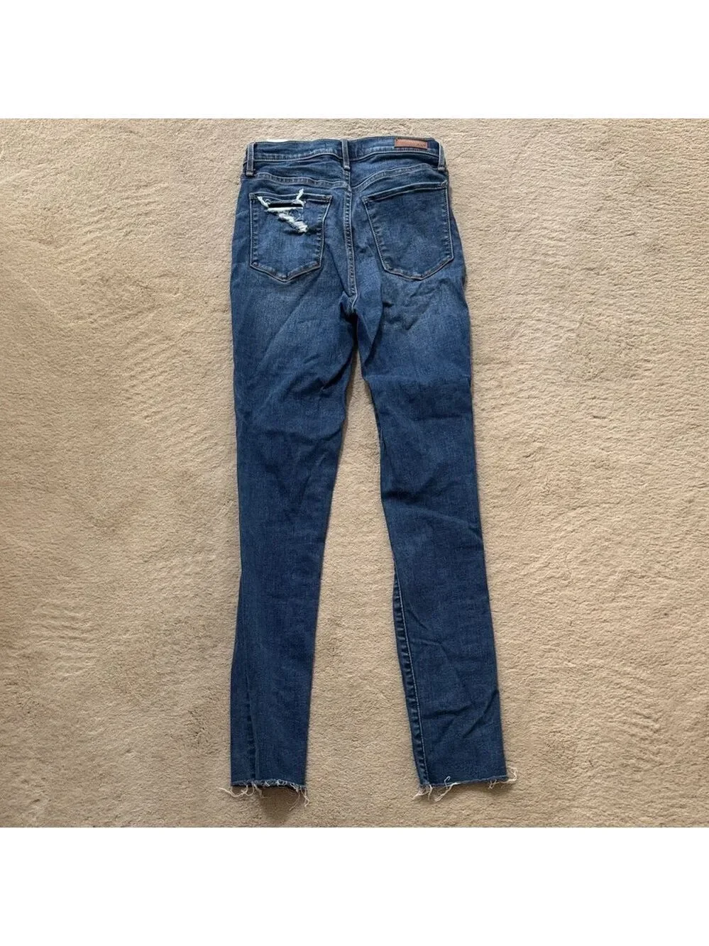 Abercrombie & Fitch Dark Blue Distressed Skinny Jeans sz 27/4